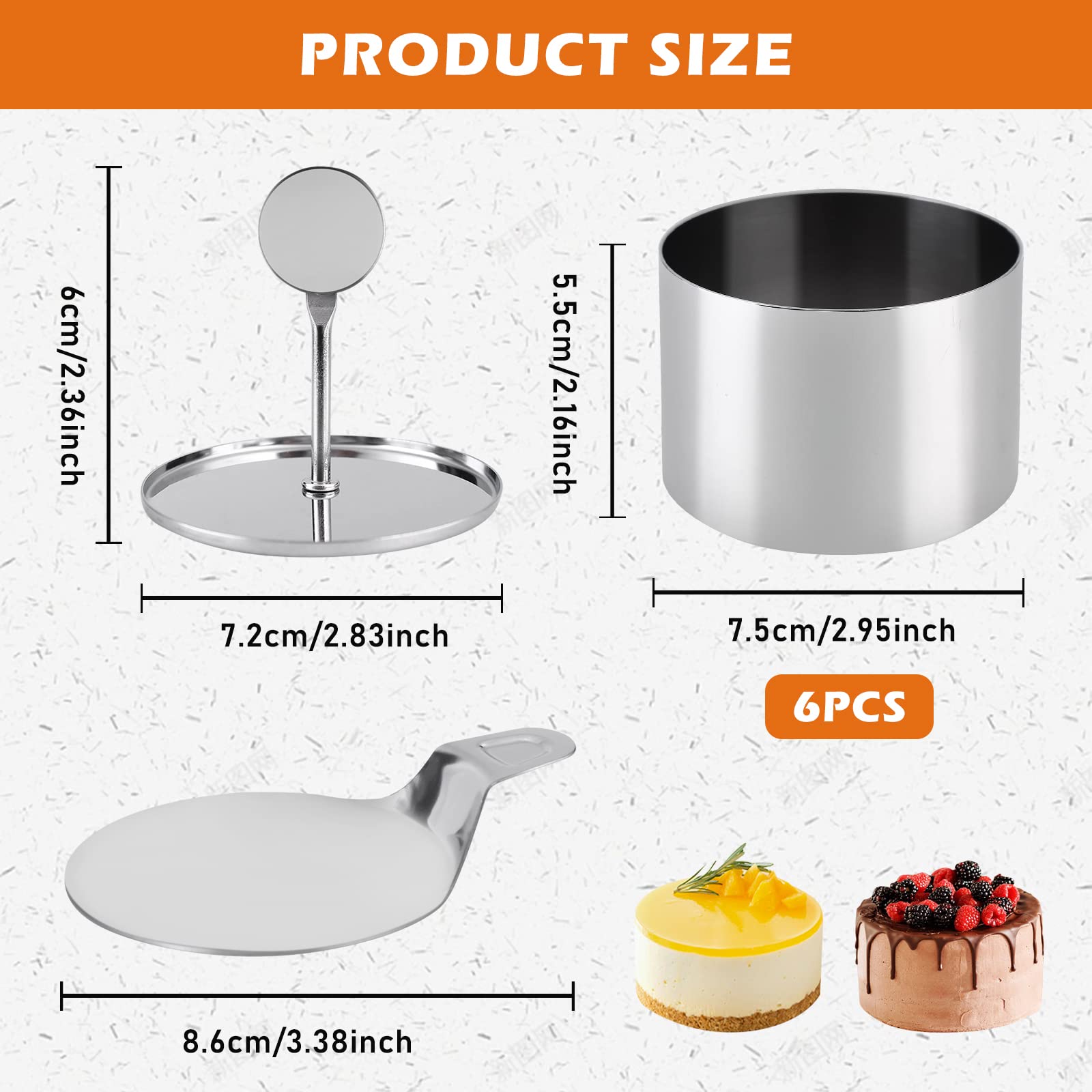 Stencil Decora Giglio &Oslash; 25cm Per Decorare Torte - Plastica Alimentare Riutilizzabile - Made In Italy