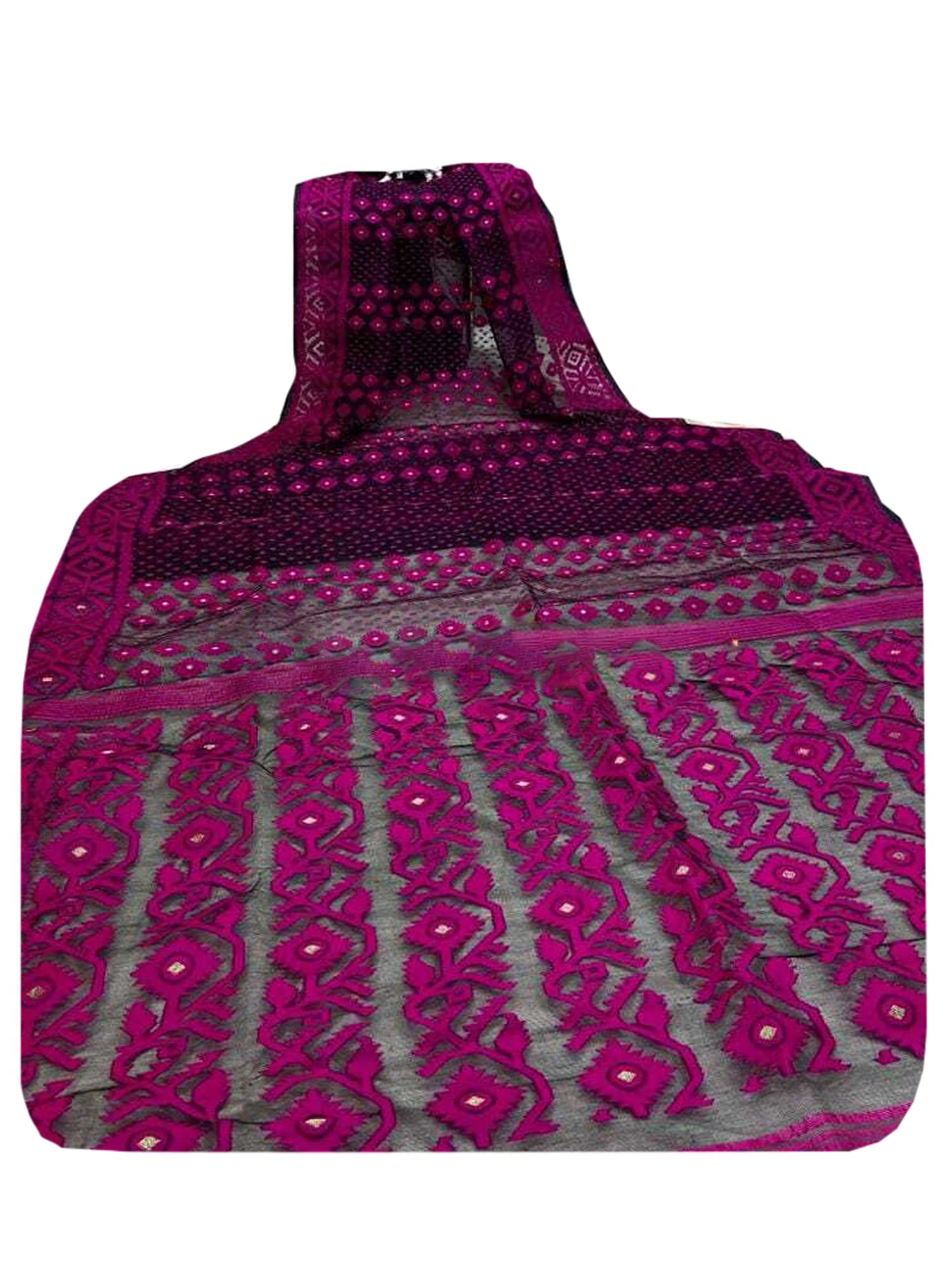 Sari musulmán de algodón suave transpirable de 5.5 metros estilo Phulkari 938c 6