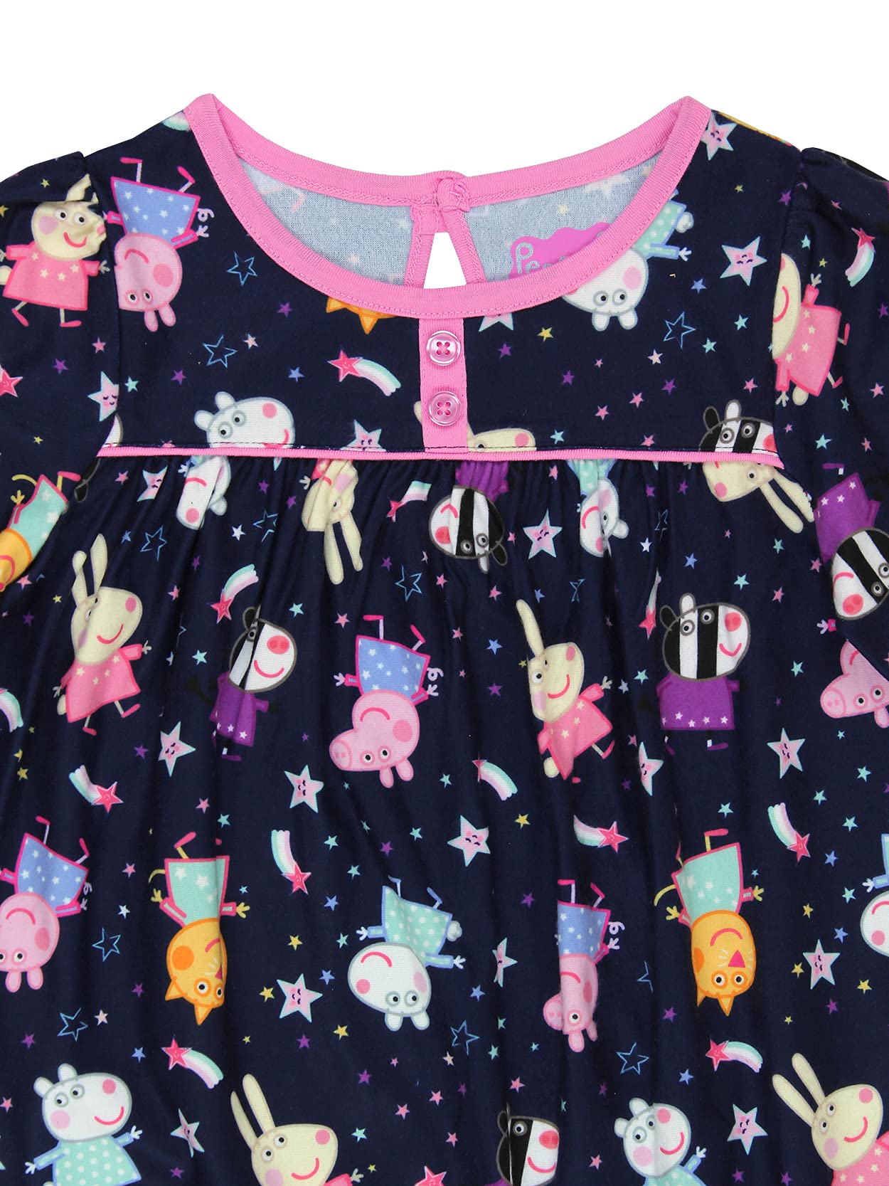 Peppa Pig Camisón de franela para niñas pequeñas - azul - 24 meses