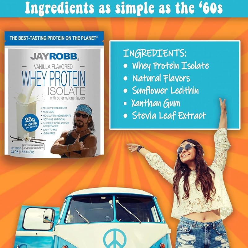 JAYROBB Whey Protein (5 Pound, Vanilla) image 4