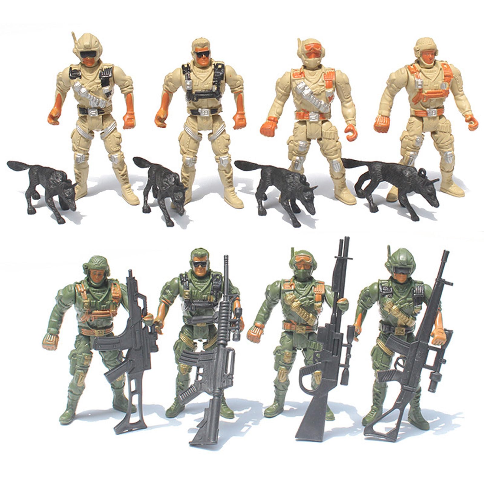 16 Pack Toy Soldiers Army Toys, Used For Sand Table Soldier Models for Diy Projects Toy Army Men Set, Plastic Soldiers