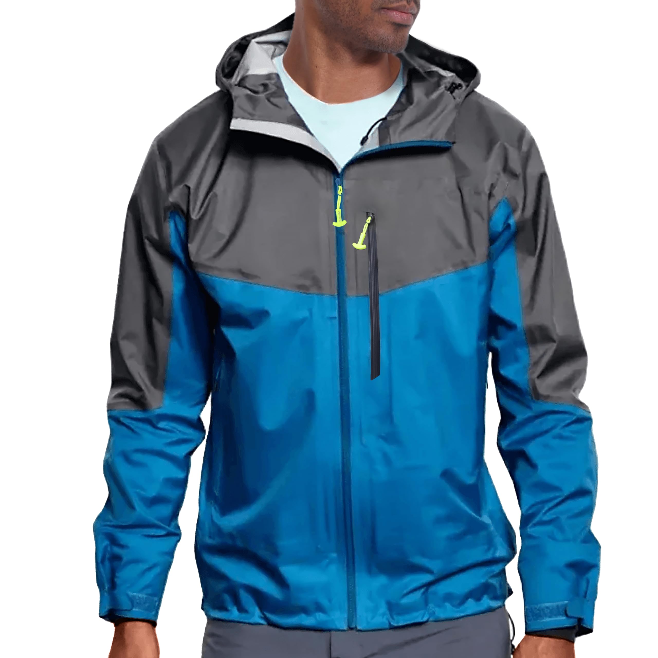 Fly Fishing Wading Jacket for men women- Ultralight 3-Layer Waterproof 2-Tone Functional Design