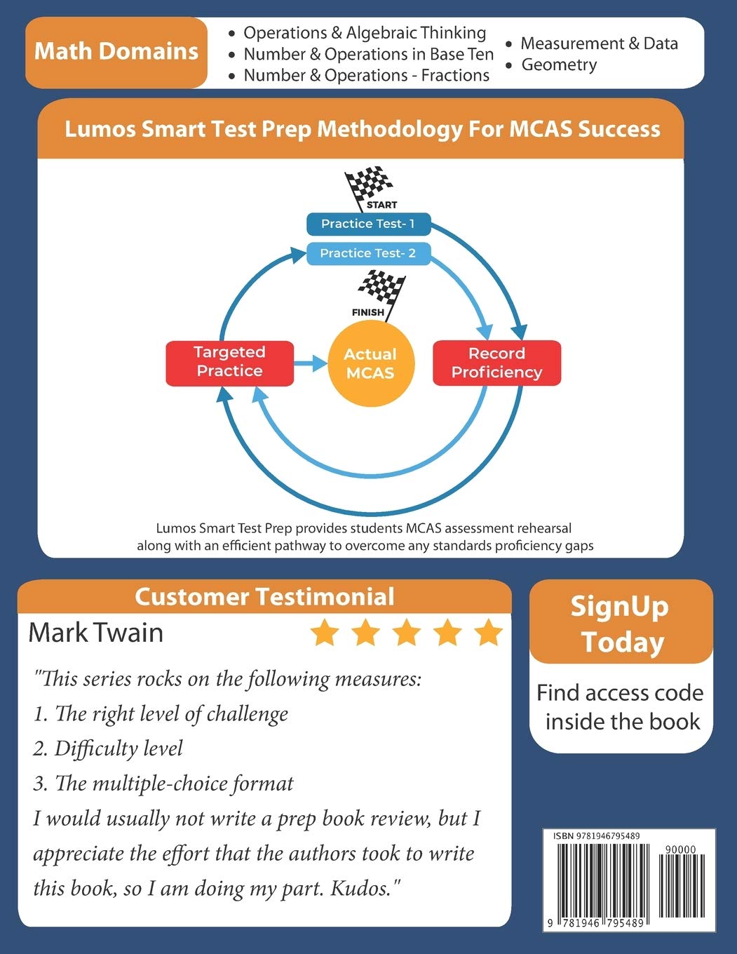 MCAS Test Prep: 5th Grade Math Practice Workbook and Full-length Online Assessments: Next Generation Massachusetts Comprehensive Assessment System Study Guide