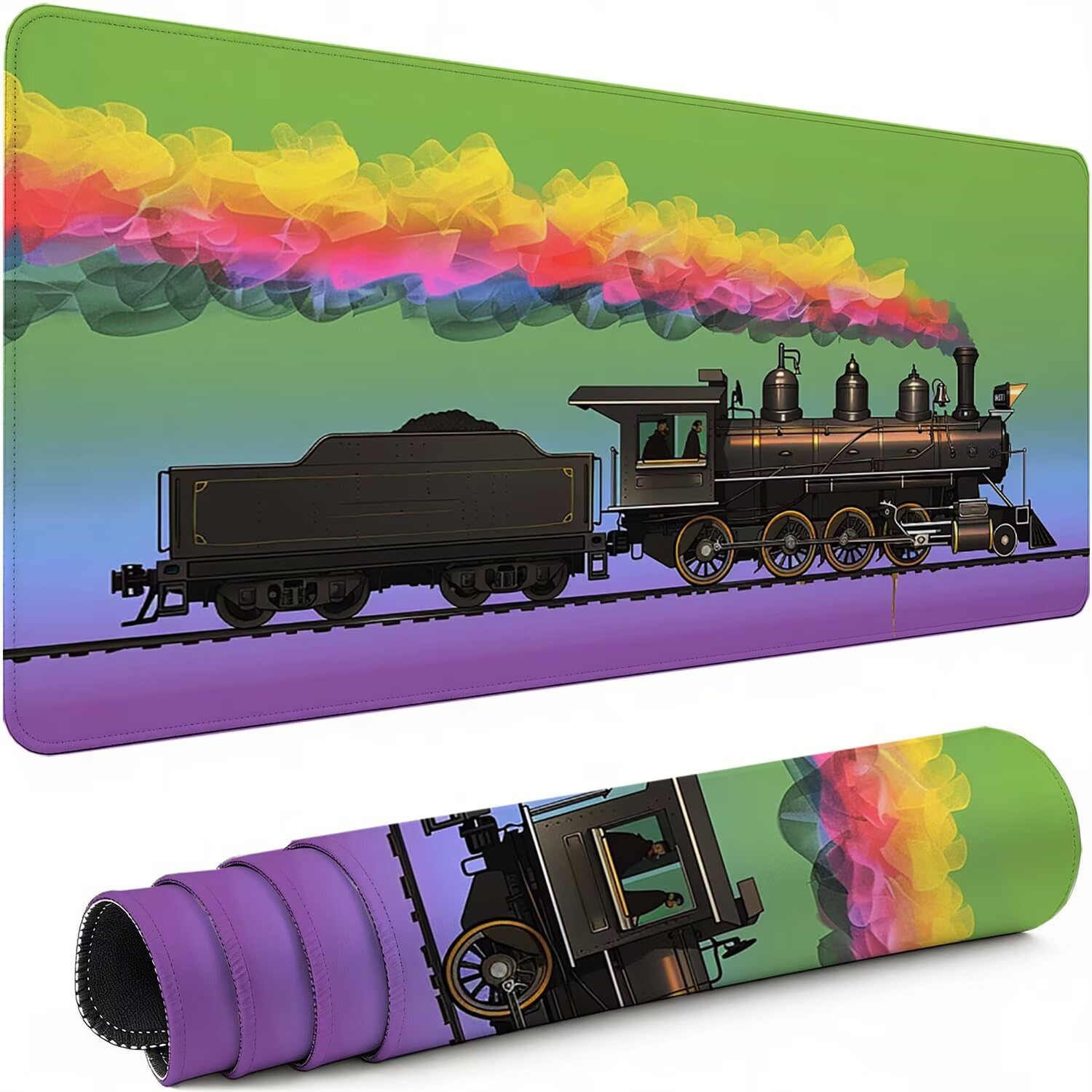 Podkładka pod mysz XXL zielona 1000 x 500 x 3 mm antypoślizgowa gumowa podkładka pod mysz dla gracza samochód precyzja kompatybilna z wszystkimi myszami, miękka powłoka wodoodporna ochrona biura do