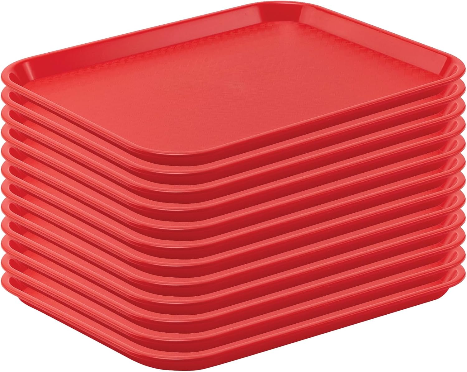 CenPro 29A-135 Black Plastic Fast Food Trays, 14"x18", Case of 12