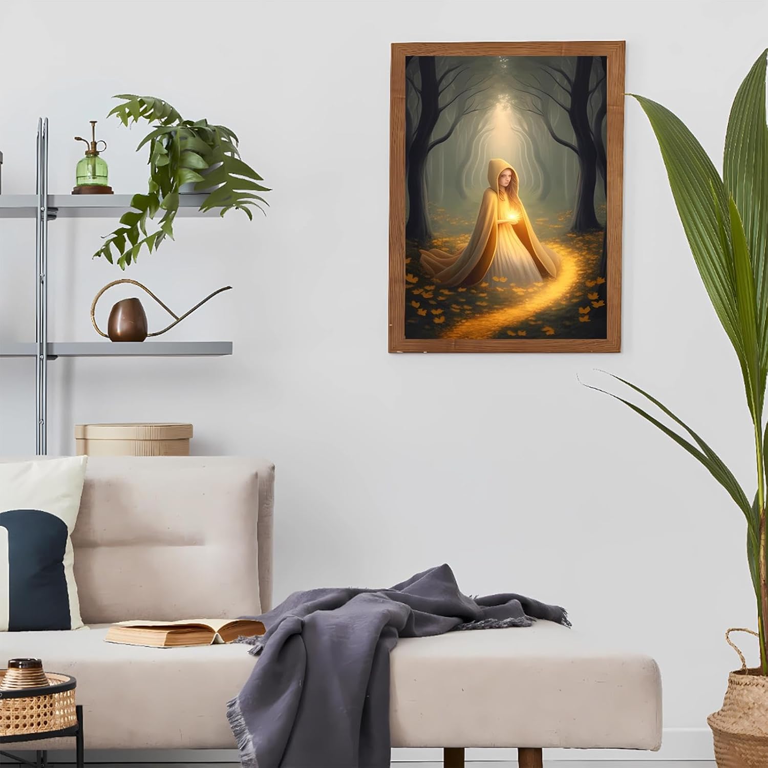 Gabbana 5D Forest Witch Fairy Diamond Art Painting Kits, Fairy Diamond Painting Full Diamond Art Kits for Adults Embroidery Cross Stitch Arts Craft Supply Canvas Wall Decor 16x24 Inch