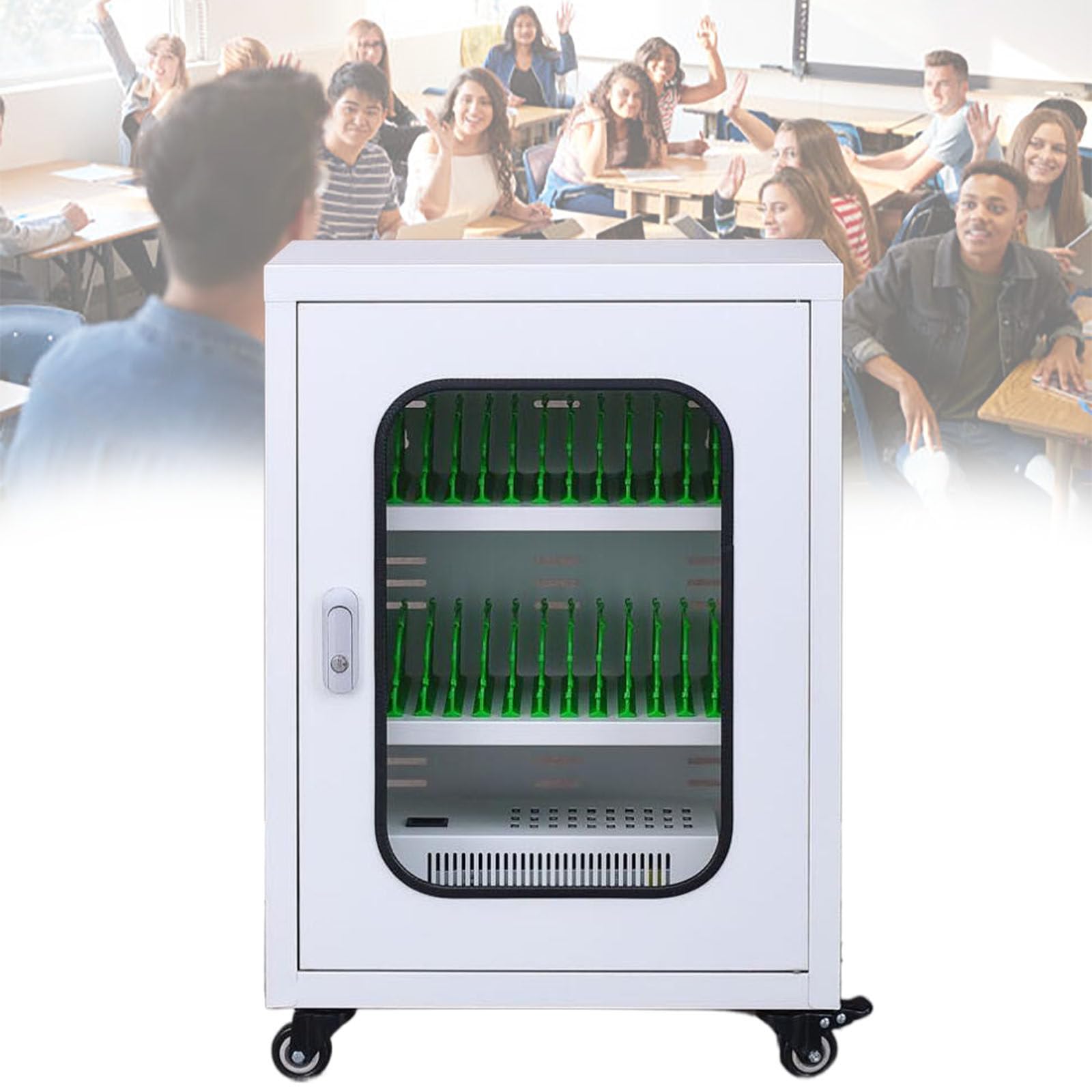 Stazioni di Ricarica per Telefoni Cellulari, Scatola di Immagazzinaggio per Stazioni di Ricarica per Telefoni Cellulari, per Dispositivi Multipli, Tablet, Smartwatch, Smartphone,30Slots
