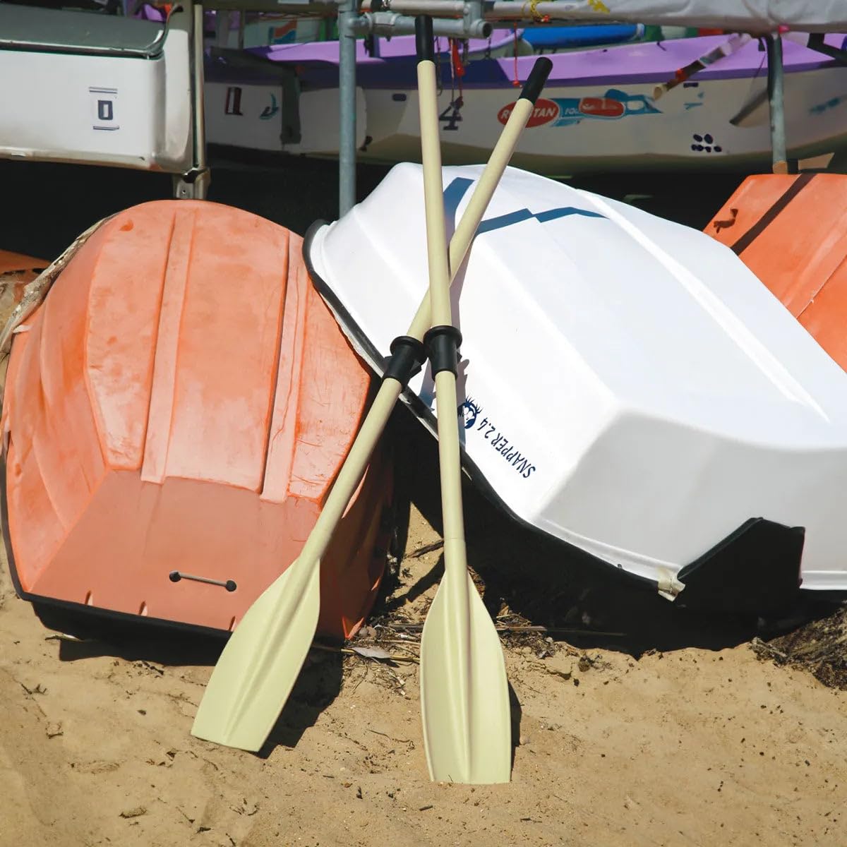 Oceansouth Heavy Duty Aluminium Oars Split Shaft (Oar Stops)(2.15M)