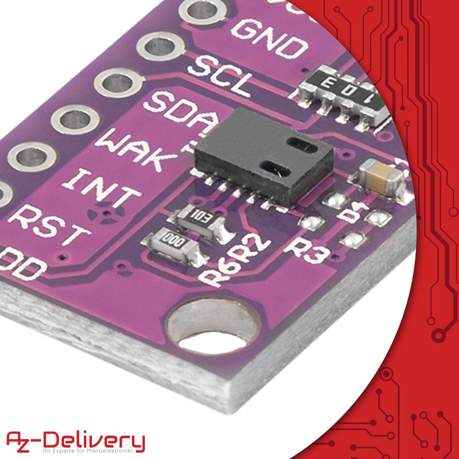 AZDelivery 5 x Kohlendioxid-Gassensor Metalloxid Sensor mit hochempfindlichem On-Board-Detektionssensormodul für die Luftqualität