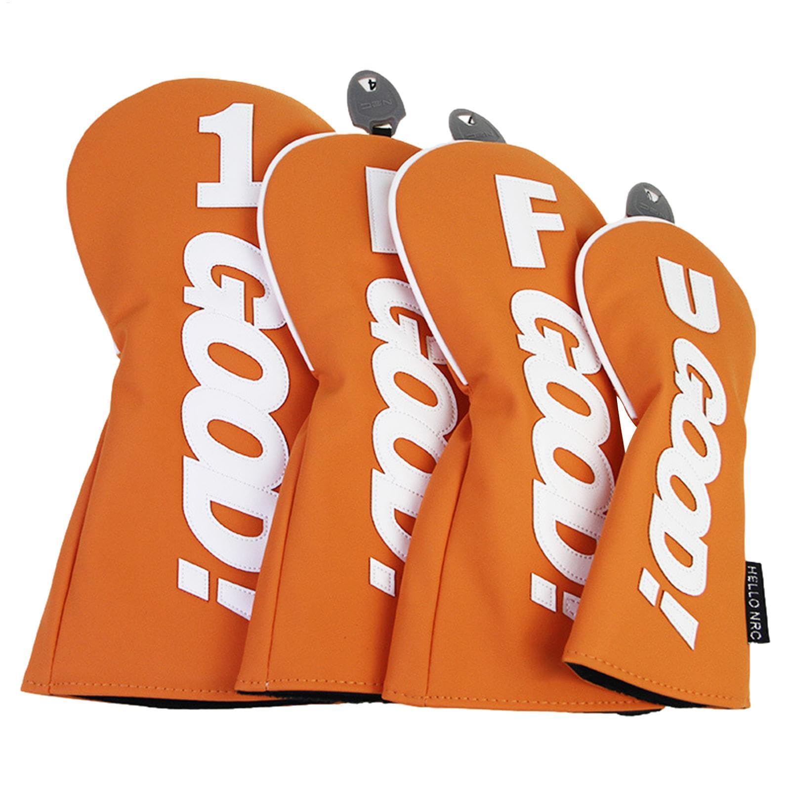 Fundas para cabeza de palo de golf, de piel sintética, impermeable, protector de putter, equipo deportivo portátil para uso en exteriores