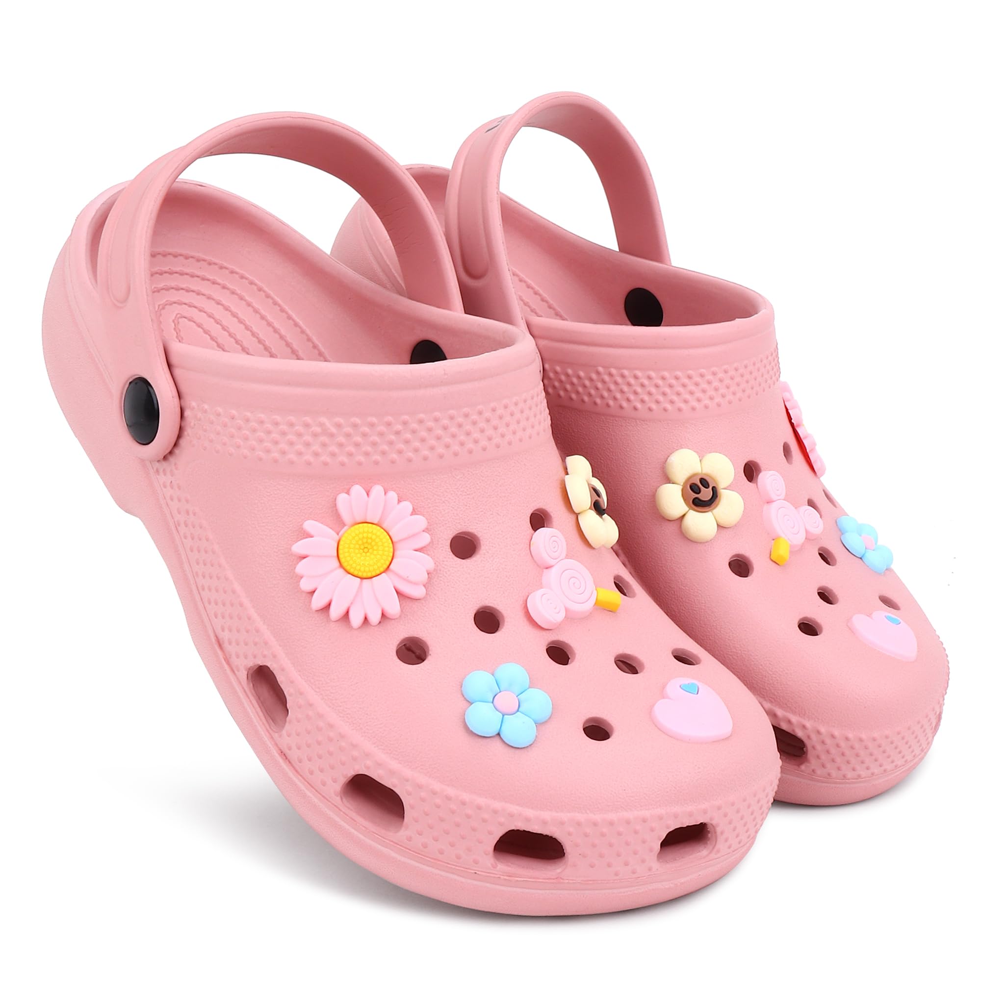 Dekkin Fashionable Comfortable Lightweight Clogs Slipper Sandal for Womens and Girls 6688 Sun Flower Design Pink (B0D8H5FZM9) Amazon Price History, Amazon Price Tracker
