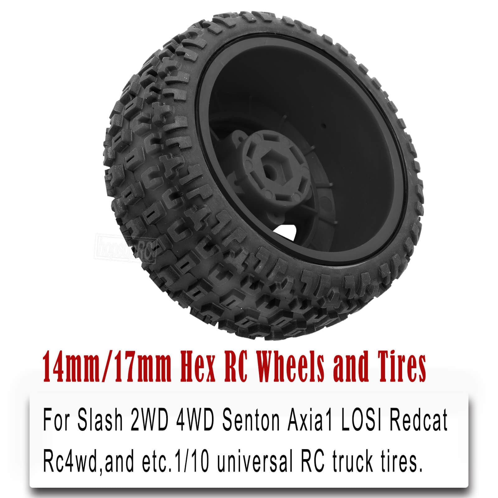 Traxxas 3778 Tires & Wheels, Assembled, glued (Black 2.8' Wheels, Sledgehammer Tires, Foam Inserts) (Electric Rear) (2)