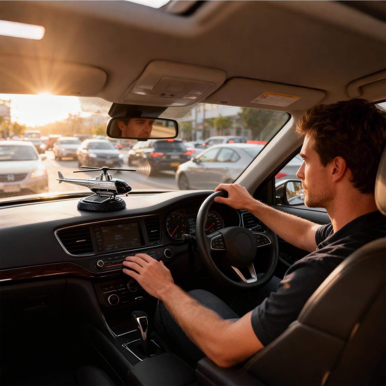 Profumatore Per Auto Solare Aromaterapia Solare Con Aereo Rotante | Ornamento Diffusore Profumo Per Veicoli Per Vacanza Ufficio Casa Spiaggia Viaggio Escursionismo Business Interno