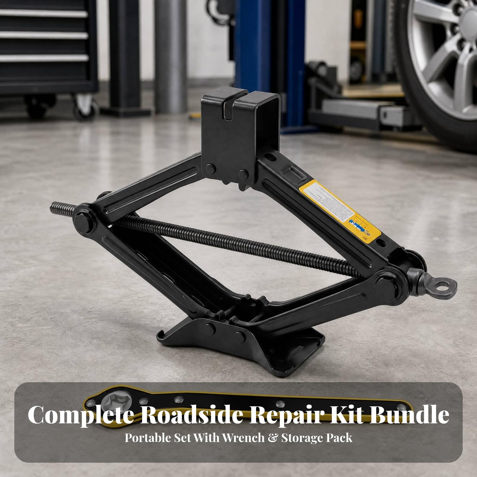 Kompakt Autoheb | hochig, Schenwagenheb, Arbeitssparend, Wkzeug, für Autopanne, Garage, 3-Ton