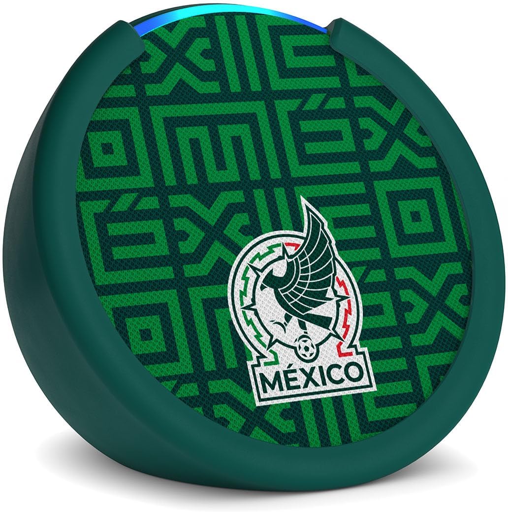 Amazon Echo Pop (newest model) | Officially Licensed Mexico National Soccer Team Limited-Edition (Green)