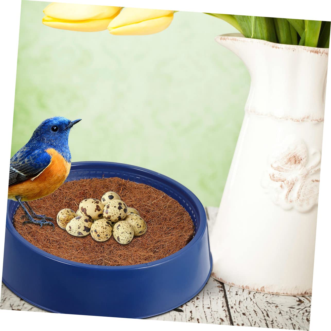 BCOATH Sturdy Bird Nest Kit Race Pigeon Nest Bird House Kit Nesting Pot Compact Bird Nest for Outdoor Use