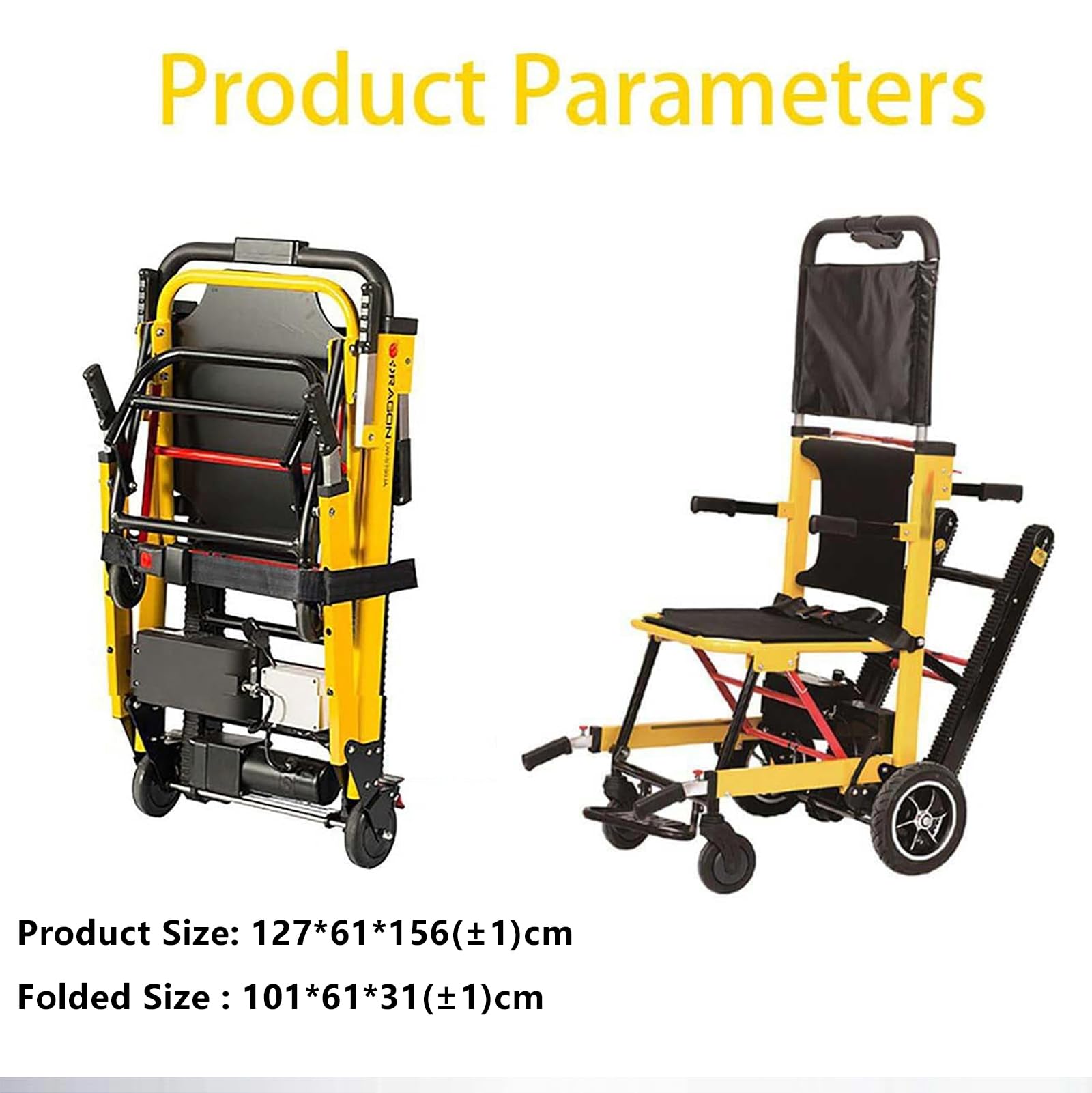 Montascale Elettrici Sedia A Rotelle Elettrica Portatile per Anziani Sedia A Rotelle Saliscale Assistenza alla Deambulazione per Anziani Disabili può Salire E Scendere Le Scale