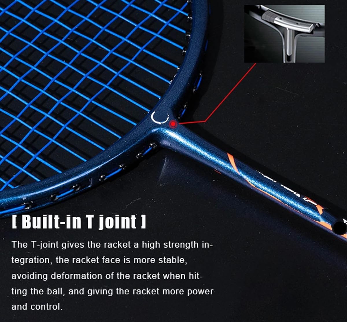 Badminton Set Racchetta da Badminton Professionale Offensiva e difensiva Elastica in Fibra di Carbonio 4U 30 libbre