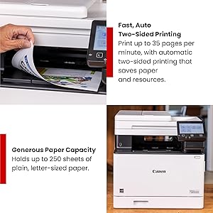 Canon Color imageCLASS MF751Cdw II - Wireless Duplex Laser Printer, Multifunction with Copier, Scanner, Automatic Document Feeder, 3 Year Limited Warranty, 35 PPM