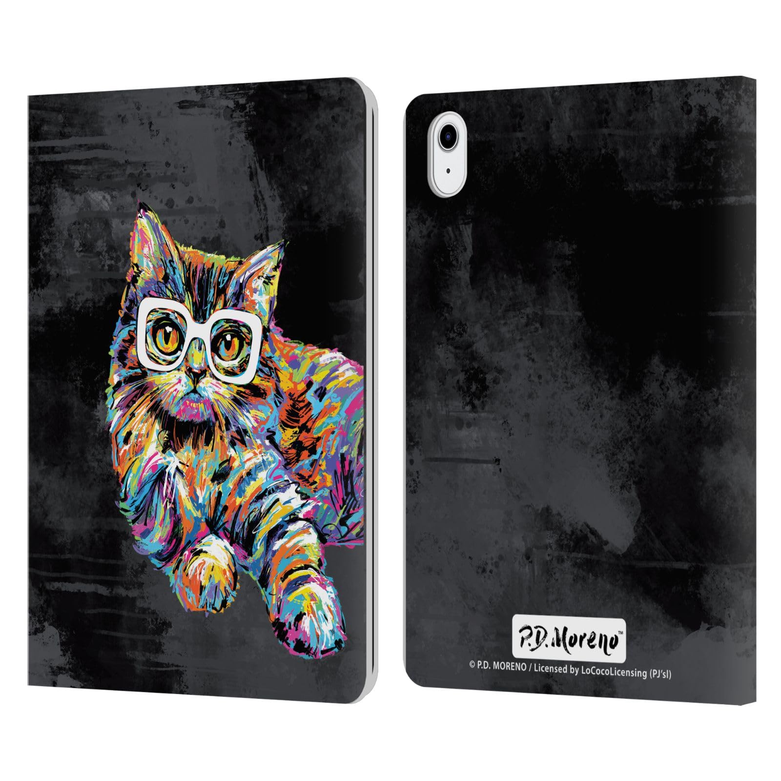 Carcasa de cuero P.D. Moreno Nicola el Gato tipo libro para Apple iPad Air 2020 2022 7