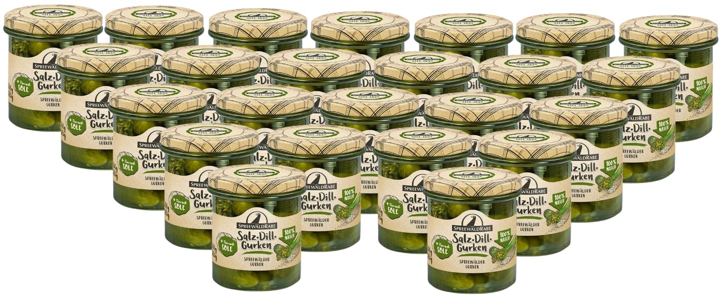 24 Gläser Premium Spreewald Salz- Dill Gurken