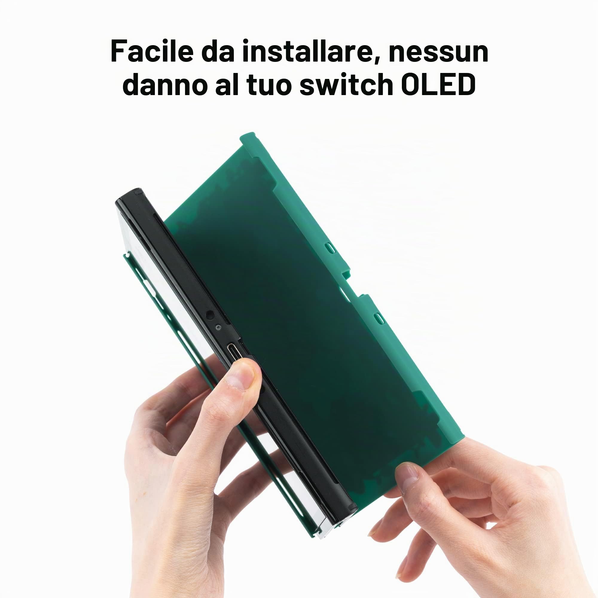 GeekShare Cover protettiva compatibile con Switch OLED e - Cover antiurna e antigraffio per switch OLED - Bunny Garden