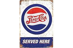 Vintage Pepsi Cola Garage Kitchen Tin Sign