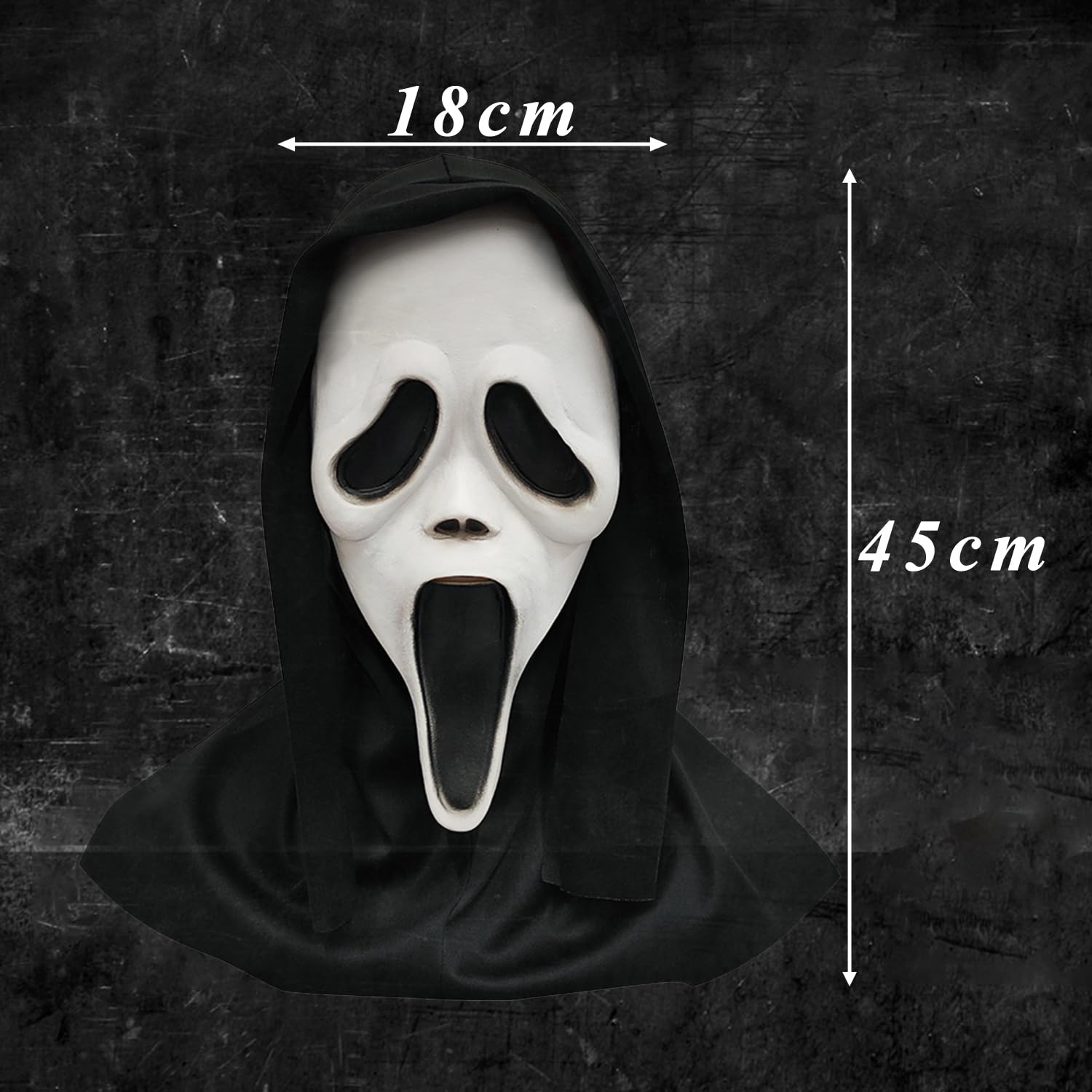 Kuataty Halloween Masks Horror Latex Mask Halloween for Men and Women Scary Masks Costume for Halloween Party Masquerade Ball, Carnival - Image 3