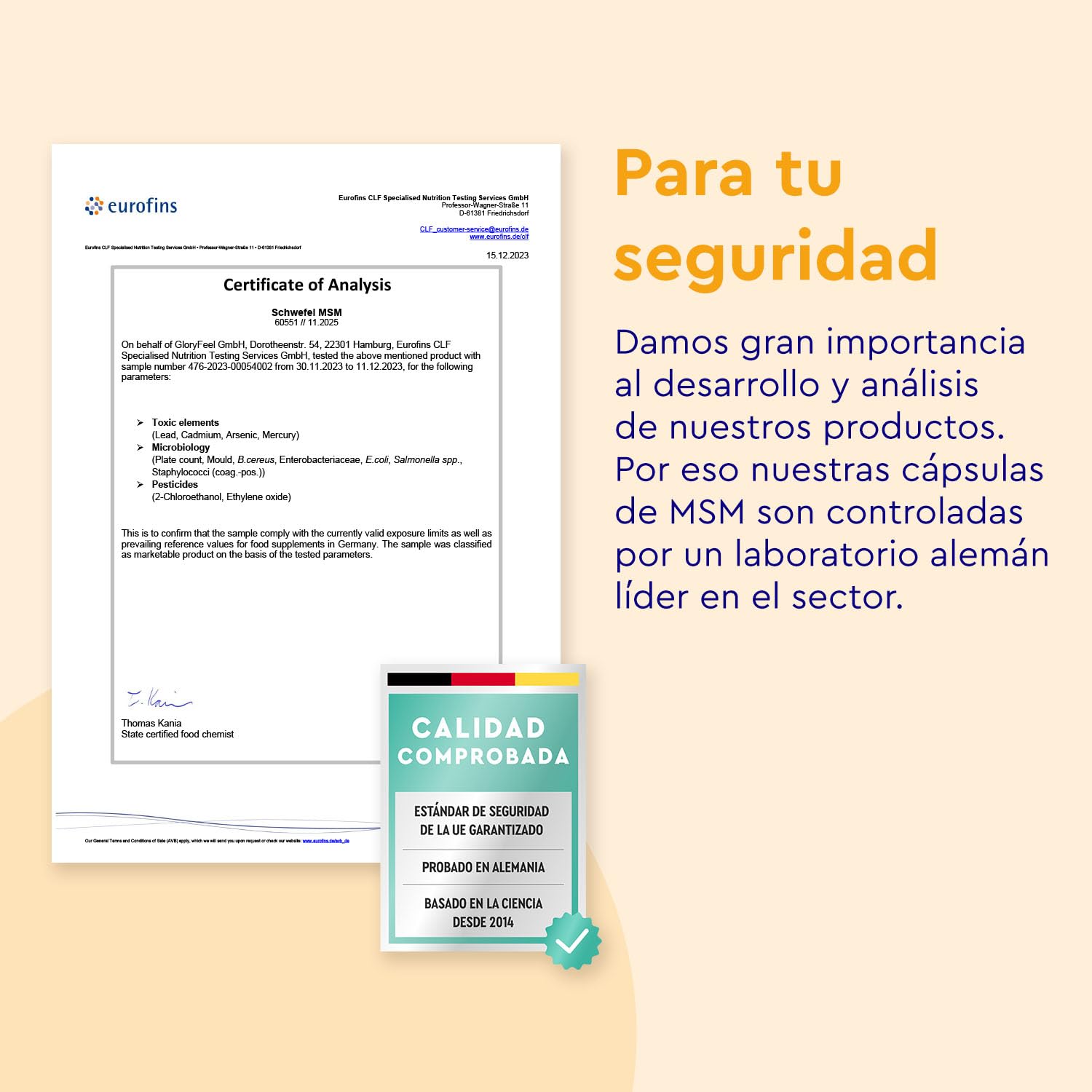 MSM 365 Cápsulas - 99,9% de MSM puro en polvo - 1600mg Metilsulfonilmetano en polvo de azufre orgánico - 6 meses de suministro - Probado en laboratorio y sin aditivos