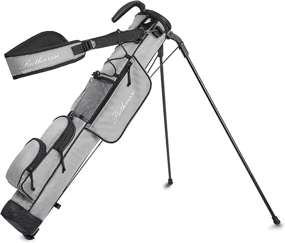 Stand Bags1-Rose red+Grey