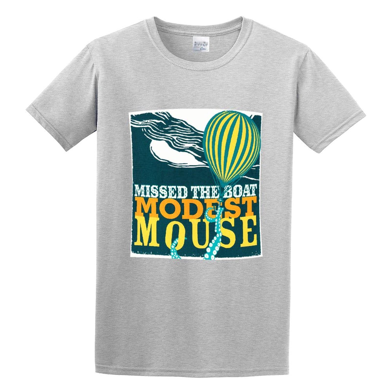 Modest Mouse Missed The Boat Mens T-Shirt Graphic Unisex Tee Grey M