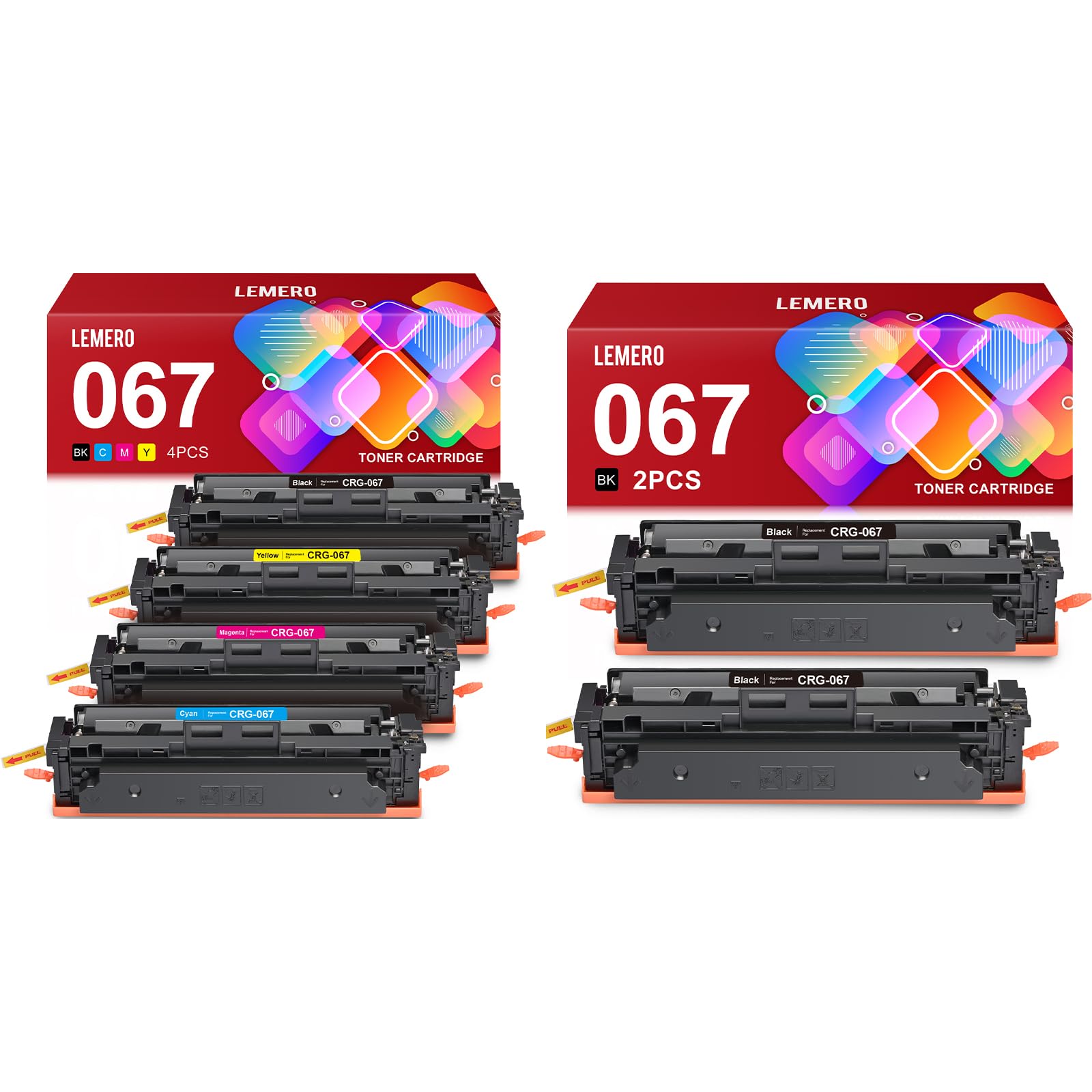 LEMERO 067 Toner Compatible for Canon 067 067H Toner Cartridges Set Work for Canon MF656C…