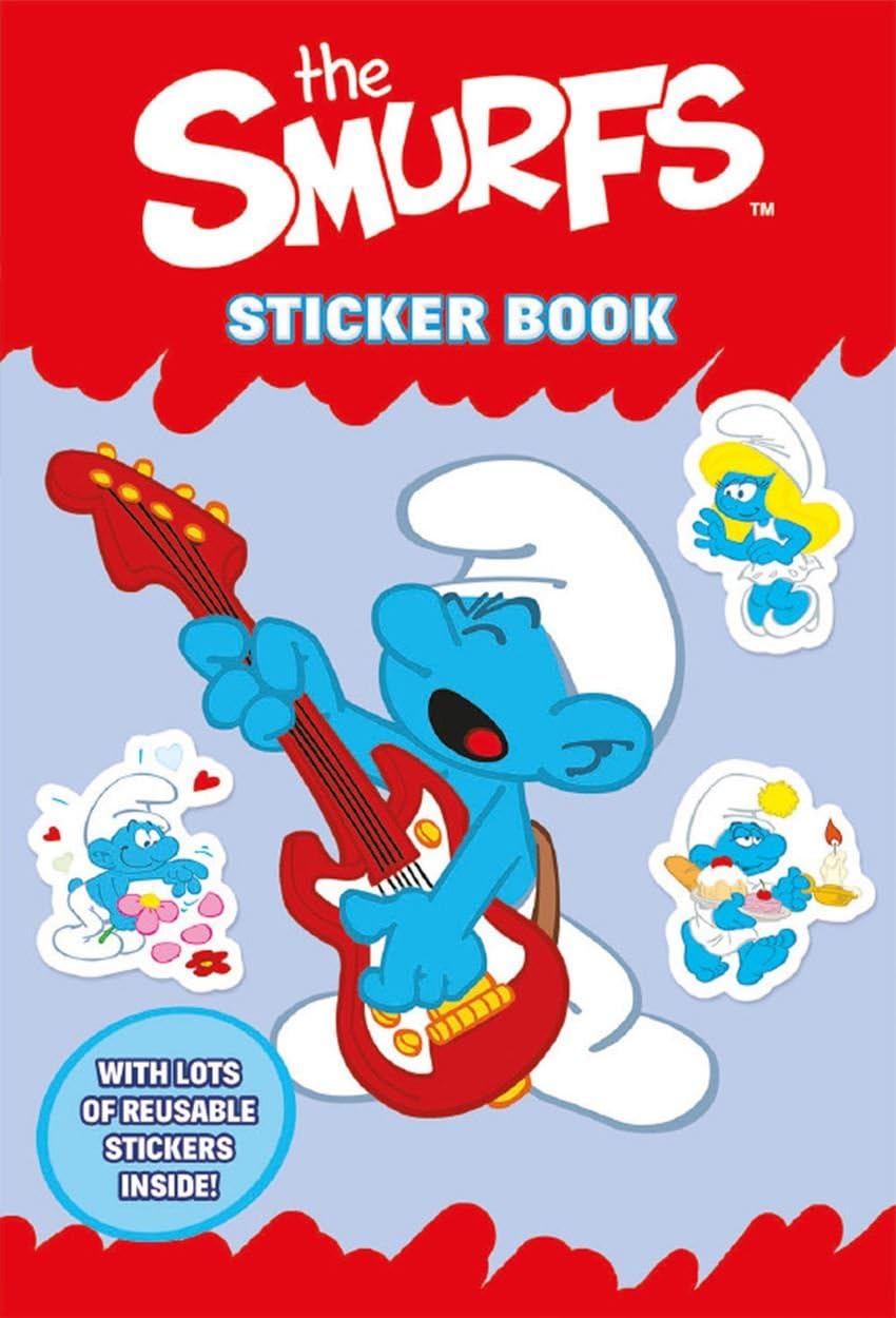 The Smurfs A4 Sticker Book (Colouring & Stickers)