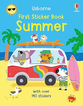 First Sticker Book Summer An Interactive Activity with Cute Animal Friends, Sandcastles, Camping, and Over 150 Stickers for Kids Fun in the Sun