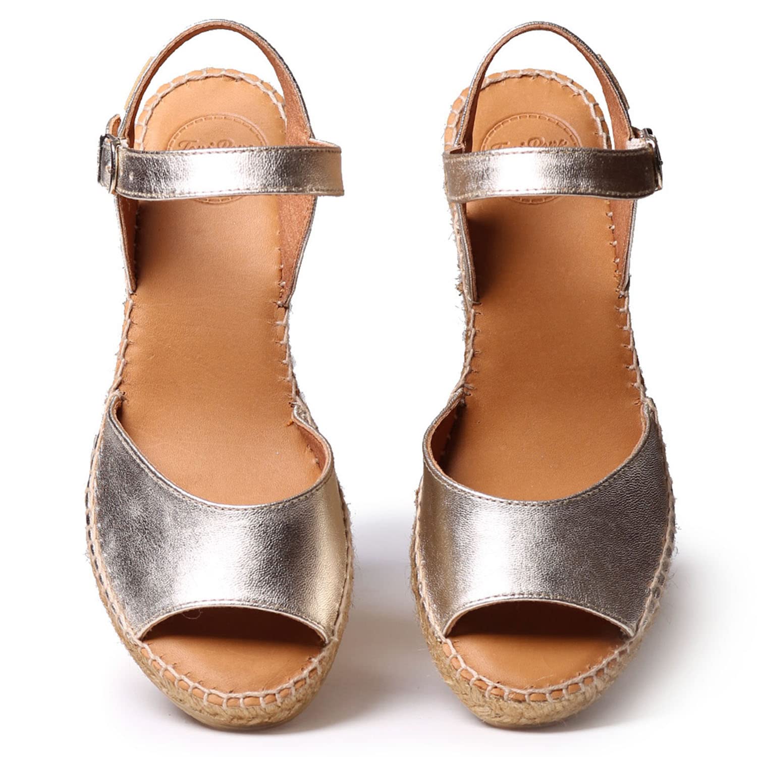 TONI PONS SIA-P -Espadrille compensée Femme en Cuir.