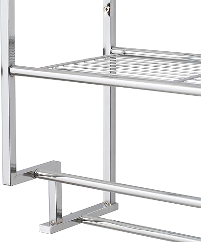 Miniatura 6 de Estante con toallero de dos niveles para montar en la pared Organize It All