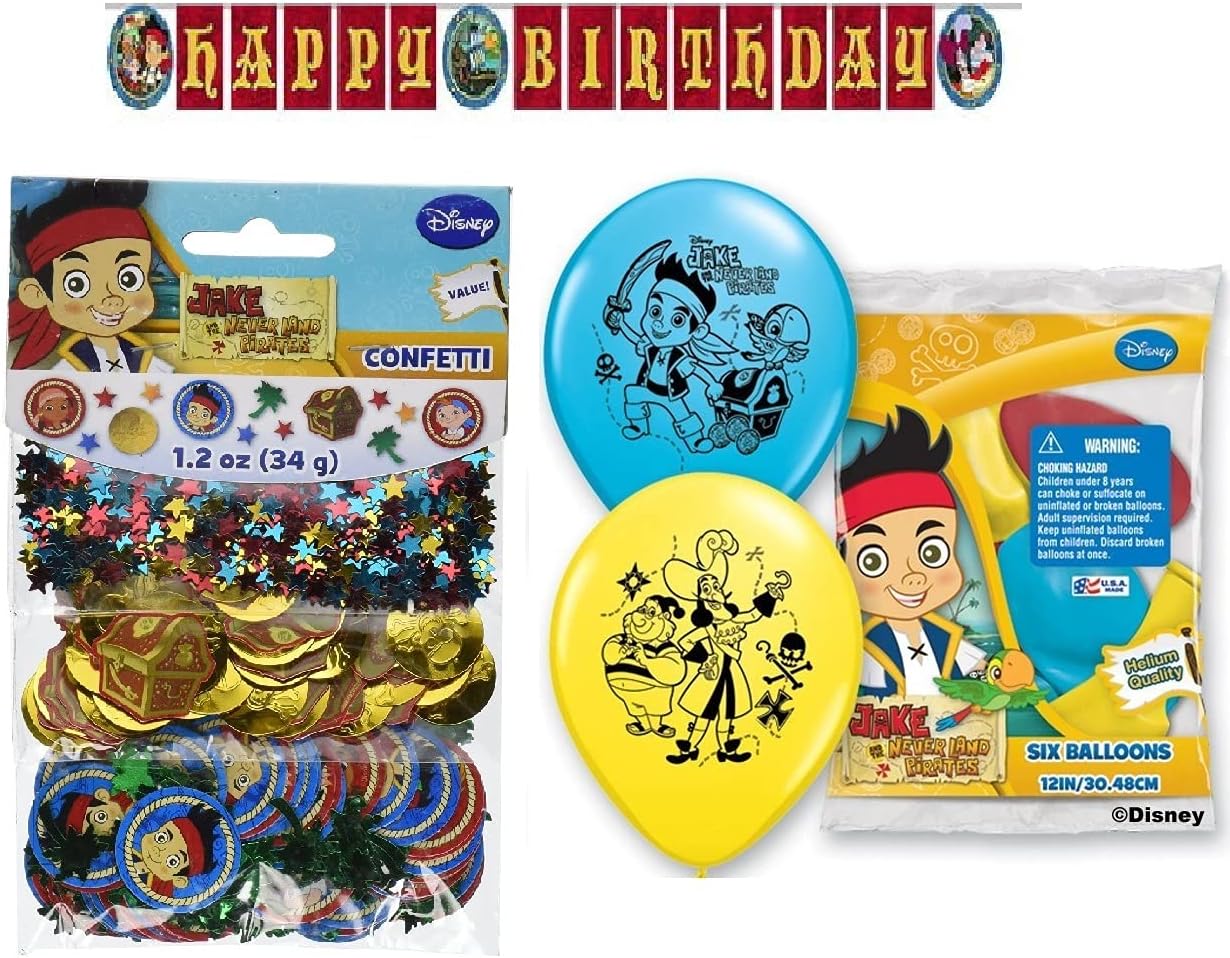 Amazon.com: Jake and the Neverland Pirates Birthday Party Supplies ...