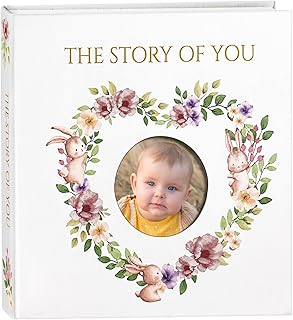 Baby Book Keepsake for boys or girls, Baby Books From Birth, Baby Memory Book with unique design, Hard Cover Baby Scrapbook, First 5 years Memory Book, Childhood Memory Book