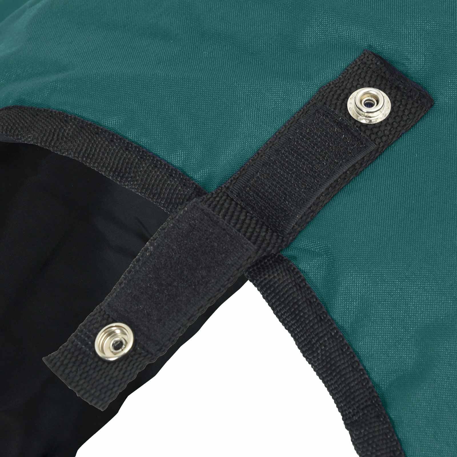 Manta para Caballo Verde Oscuro y Negro 165 cm Poliéster,Mantas y Capas para Caballos,2.164kg-42013146