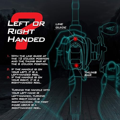 Miniatura 2 de KastKing Centron Lite Set de 2 cañas de pescar de grafito IM6/guías de acero inoxidable con anillos de cerámica/asas contorneadas de EVA/talón