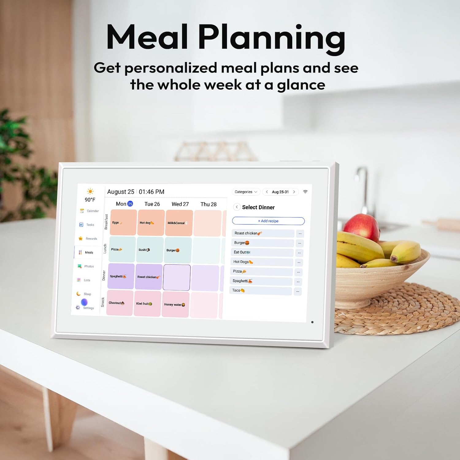 BOCT 21.5'' Digital Calendar Wall - 64GB Memory Touch Screen Chore Chart Smart Calendar,Digital Planner,Auto-Sync,APP Control,Interactive Family Schedules, Gift for Mother