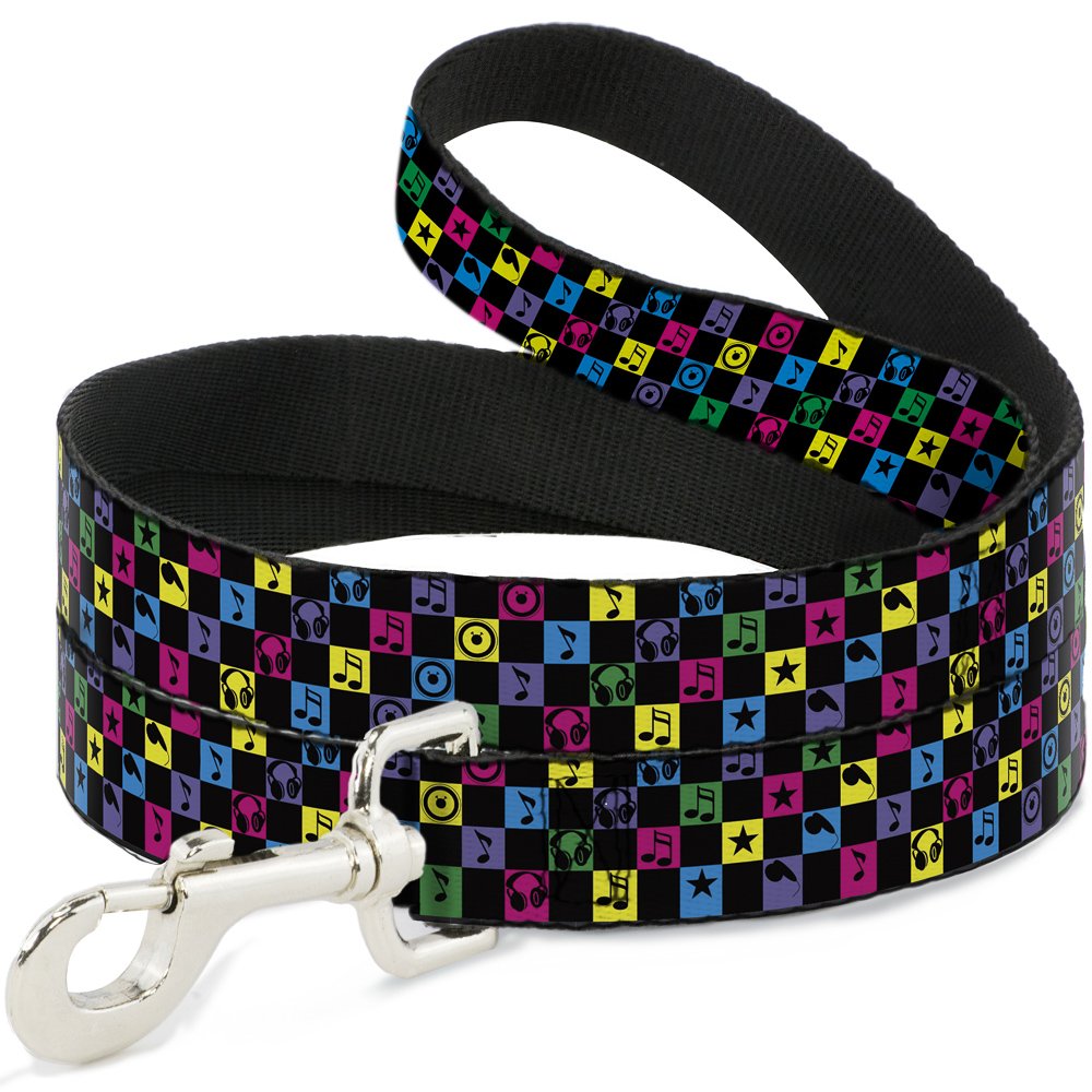 Laisse pour animal résistante Musical Checkers Buckle Down anti-nœuds