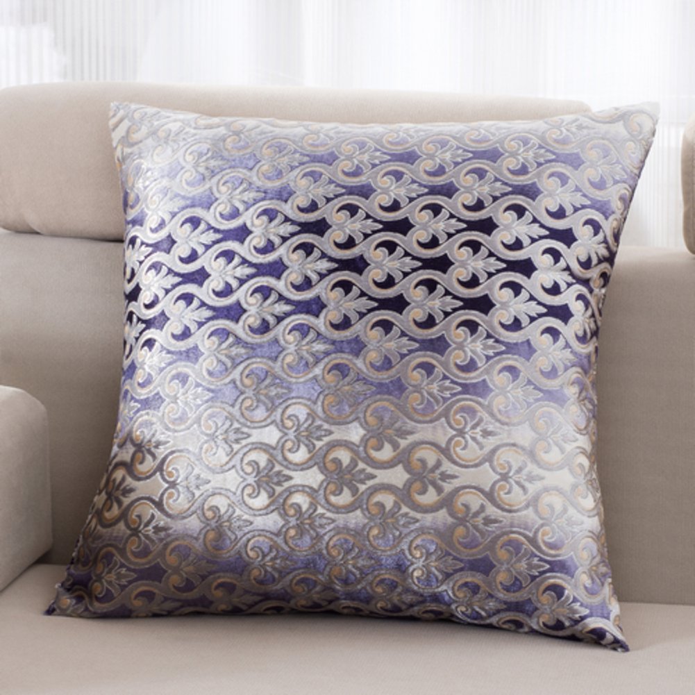 Coussin canapé rétro 45x45cm avec housse lavable à motif floral