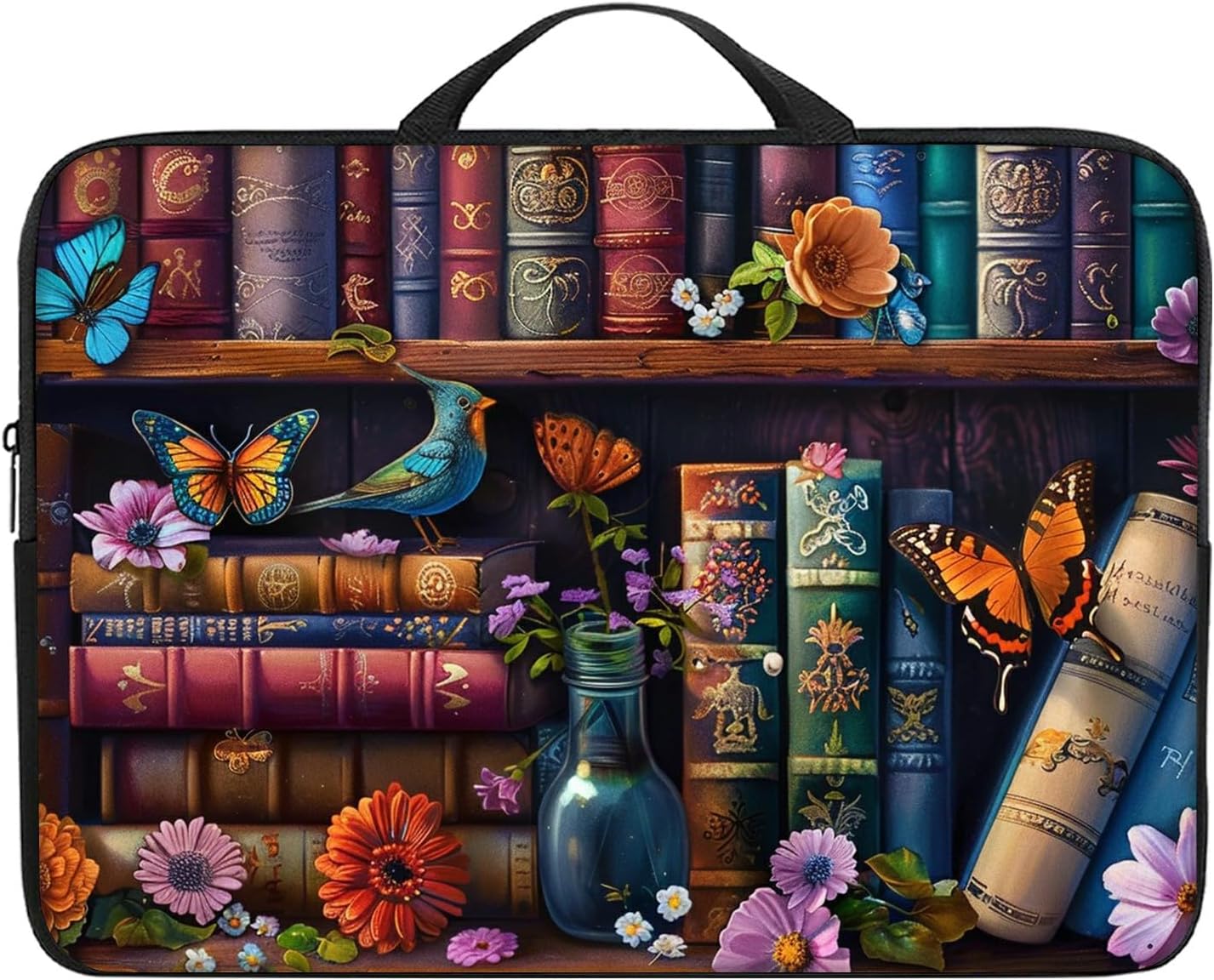 Laptop Handle Bag for 10-17 Inch, Sleeve Neoprene Book Organizer Cover for Notebook Travel Office Business