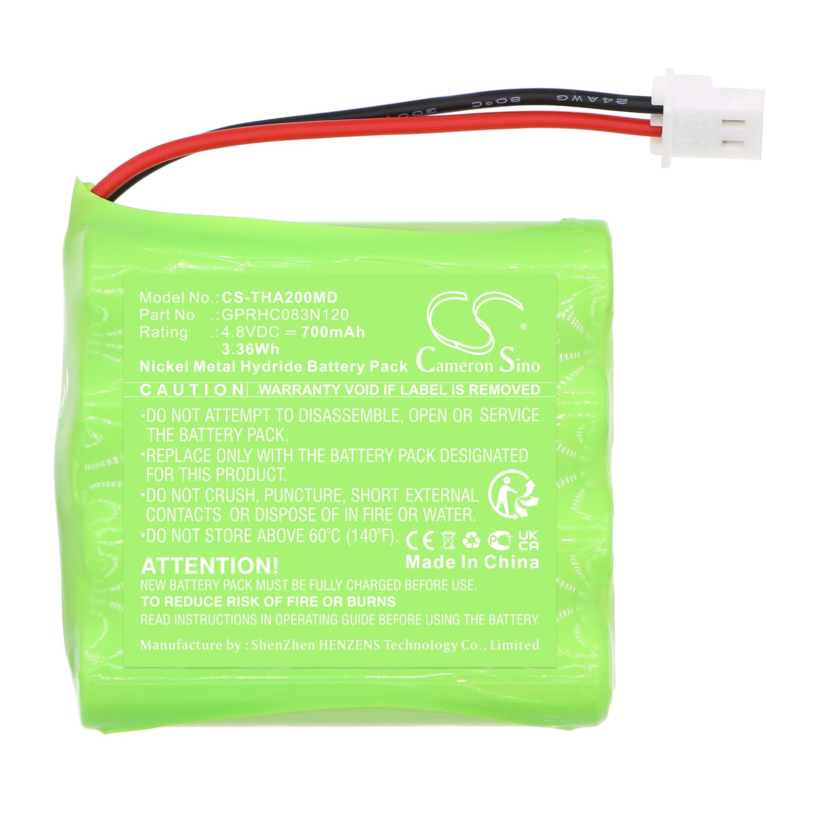 DCH 700mAh Battery Replacement for Allflex RS320 Italia
