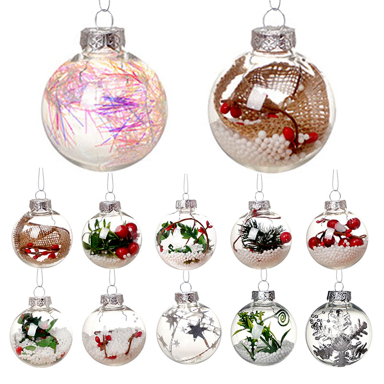 Buy Christmas Balls Ornaments, KYTech 12 Pack Christmas Craft Baubles