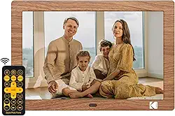 KODAK Moldura digital de 20 cm com controle remoto, moldura digital de tela HD de 1280 x 800 IPS, rotação automática, fácil de operar, programável, ligar/desligar, sem Wi-Fi