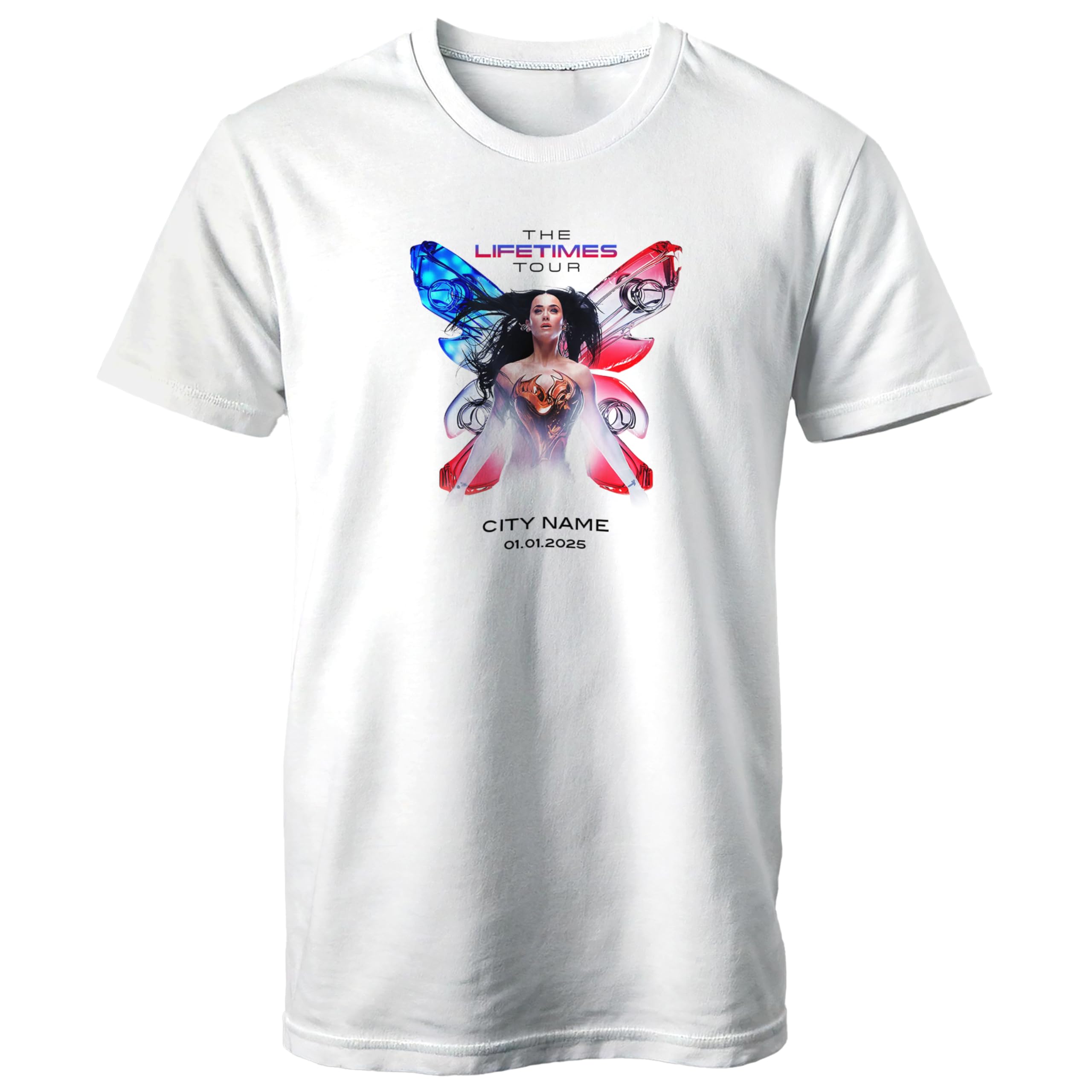 T-shirt personnalisé Lifetimes Tour, tenue de concert Uni Music Tour