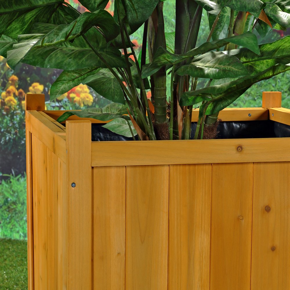 Jardin Pot de fleurs/Jardinière en bois 50 cm x 50 cm x 50 cm (L x l x h)