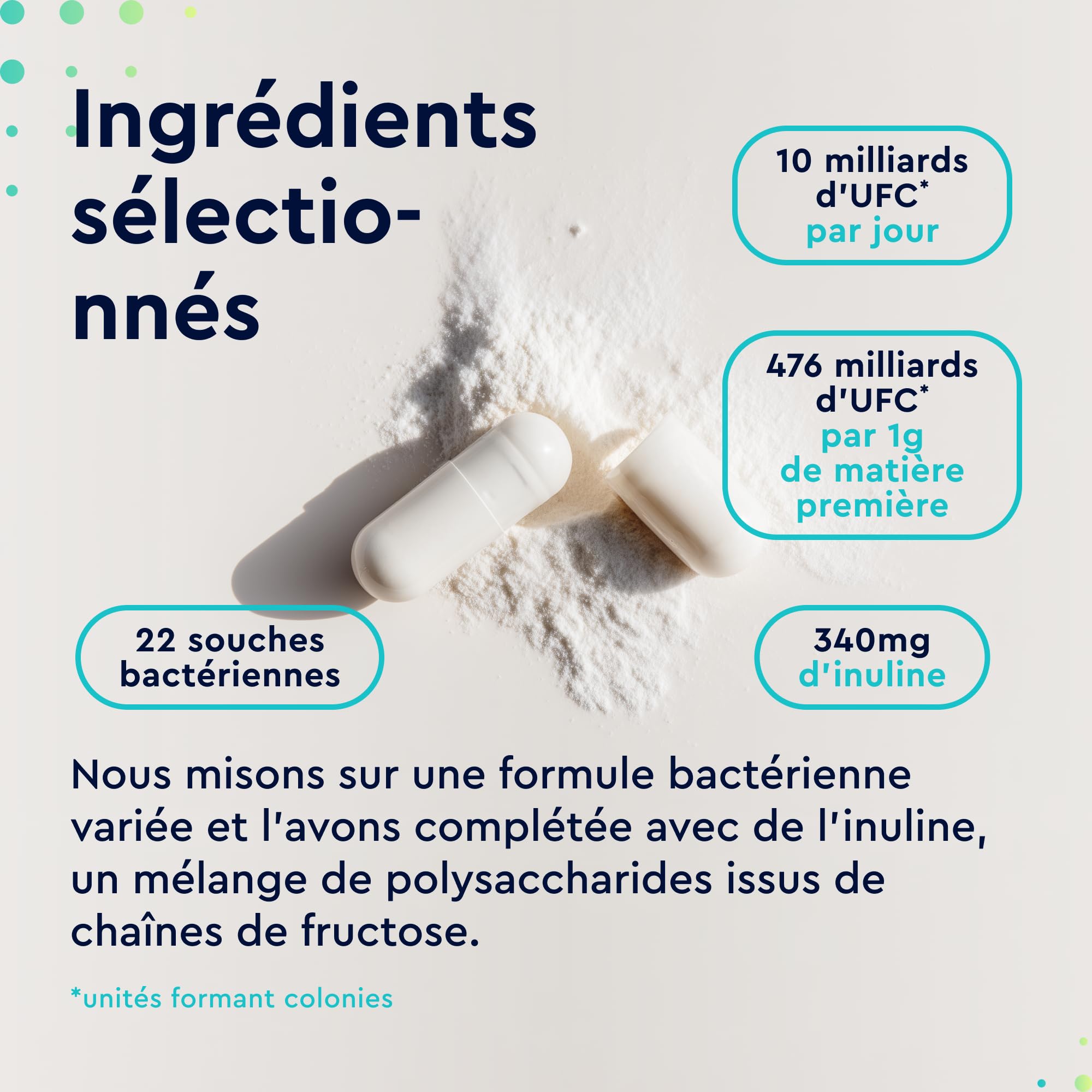 Probivia Probiotique Ferments Lactiques, 180 Capsules Végétaliens, 22 Souches de Bactéries avec Lactobacillus & Bifidobacterium pour la Flore Intestinale, 10 Milliards UFC, Complément Alimentaire